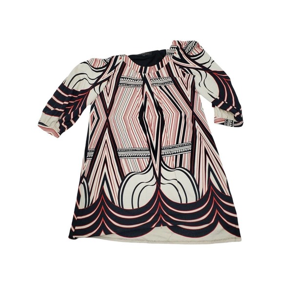 ABS WOMENS SIZE X-SMALL SHORT SLEEVE PRINT DRESS - Picture 6 of 6